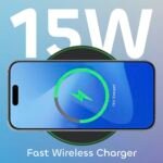 Purchase Quick Wi-fi Charger 15W - Qi-Licensed, Common Charging Pad, Appropriate with iPhone and Samsung, and Qi-Licensed Telephones - Slim Design, Overcharge Safety - Desk Telephone Charger - Finest Worth India | AskMeFlash - Image 2