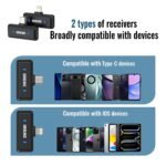 Purchase Wi-fi Lavalier Microphone with Digital Show & Charging Case, Twin Mic for Noise Discount, 45H Battery, 50M Vary, Lightning/USB-C Receiver for iPhone Android, for YouTube, Vlogging - Greatest Worth India | AskMeFlash - Image 4