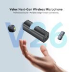 Purchase HUMBLE® Velox V26 Wi-fi Lavalier Microphone with Noise Cancellation, 2.4G Mic for iPhone, Android & Sort-C Gadgets, 20m Vary, 6Hr Battery, Charging Case for Vlogging, Podcasts & Stay Streaming - Finest Worth India | AskMeFlash - Image 2