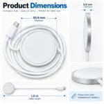 Purchase Wi-fi Charger 15 Watt Suitable with iPhone 17/16/15/14/13/12 Sequence,15W Quick Charging Pad for Air pods 3/2/Professional - Finest Worth India | AskMeFlash - Image 4
