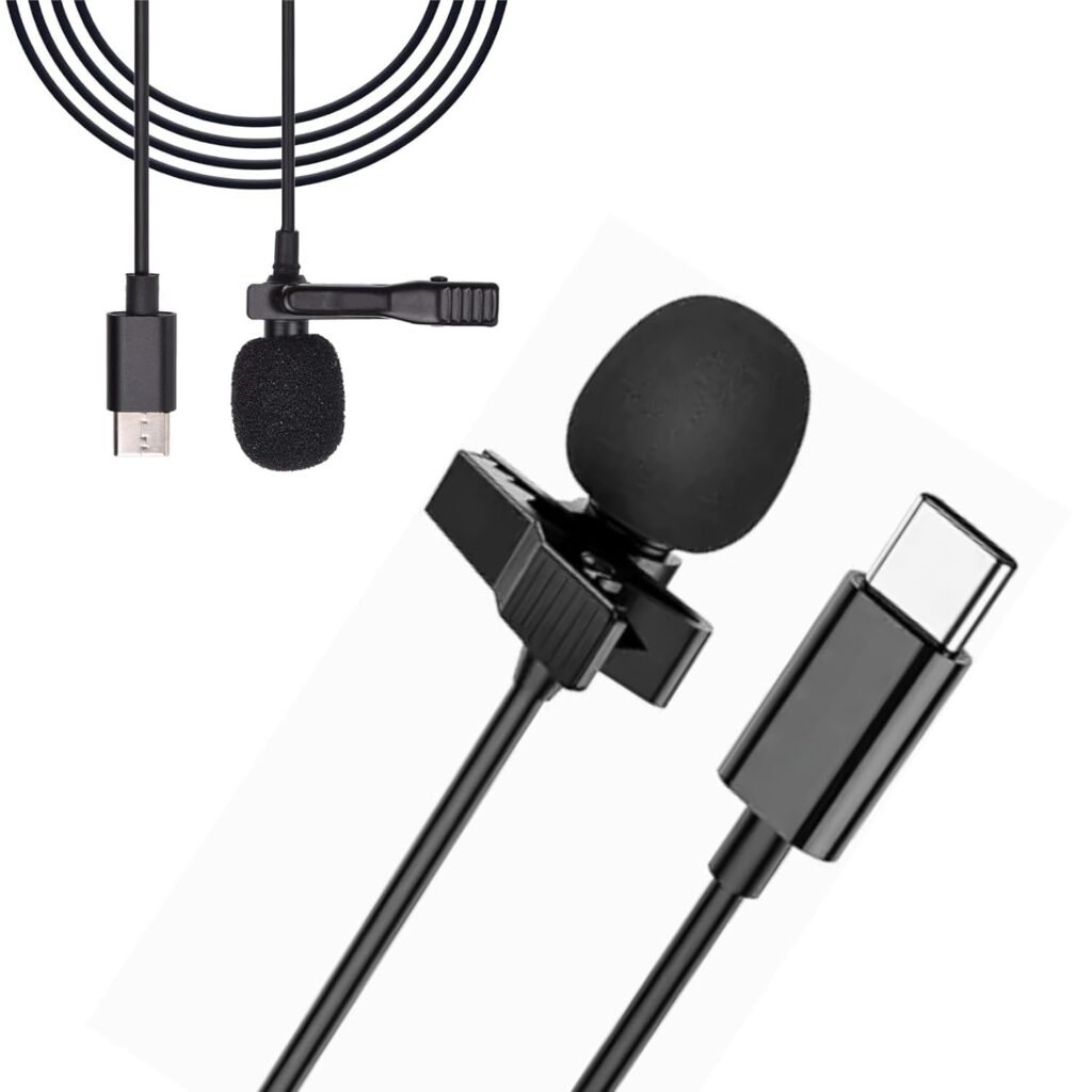 Purchase Drumstone ProClip Kind-C Lavalier Microphone (Black) – Clip-On Collar Mic with 1.5m Cable for Voice Recording, Streaming, Podcasts & Video Calls | 15-Yr Restricted Guarantee – Finest Worth India | AskMeFlash