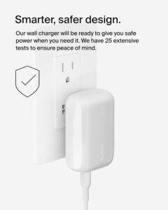 Purchase Belkin 42W (30W + 12W) Two Ports Wall Charger | USB - C + A Charger | Quick Charging for Samsung Galaxy S25, Apple iPhone 17, Air, Professional, Professional Max, iPad, Google Pixel 10, AirPods | 2 Years Guarantee - Greatest Worth India | AskMeFlash - Image 4