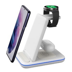 Purchase UNIGEN UNIDOCK 350 | 15W Foldable Quick Wi-fi Charging Station | Suitable with All Wi-fi Charging Smartphones, Galaxy Watch 5/4/3/Lively 2 & Buds (White) – Greatest Worth India | AskMeFlash