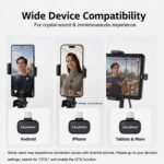 Purchase VELOMAX Mic for YouTube Wi-fi, 3-Stage Adjustable Noise Discount Mics Wi-fi with Magnetic Clip, Kind-C with 2 Mics & Charging Case, 164FT Vary, 64H Battery for Creators and Vloggers - Finest Value India | AskMeFlash - Image 5
