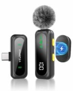 Purchase VELOMAX Mic for YouTube Wi-fi, Noise Discount Magnetic Clip Wi-fi Microphone with LED Indicator and Battery Show for Video Recording Creators (Single) – Greatest Worth India | AskMeFlash
