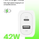 Purchase Belkin 42W (30W + 12W) Two Ports Wall Charger | USB – C + A Charger | Quick Charging for Samsung Galaxy S25, Apple iPhone 17, Air, Professional, Professional Max, iPad, Google Pixel 10, AirPods | 2 Years Guarantee – Greatest Worth India | AskMeFlash