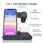 Purchase 3 in 1 Wi-fi Charger for Wi-fi Charging Station for Qi 15W Quick Wi-fi Charging Stand Dock Wi-fi Charger Appropriate with All Smartphone - Greatest Value India | AskMeFlash - Image 4