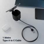 Purchase Zebronics 3-in-1 Wi-fi Foldable Charging Pad with 23W Output, MagSafe Appropriate, Quick Charging, Constructed-in Safety, FOD, 1m Sort-C Cable, for iPhone 16/15/14/13/12 Sequence(MagBoost 50,Matt Black) - Greatest Value India | AskMeFlash - Image 5