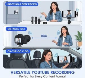 Purchase Wi-fi Lavalier Microphone 2 in 1 Mini Clip On Mic - Greatest Worth India | AskMeFlash - Image 4