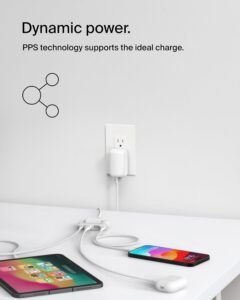 Purchase Belkin 42W (30W + 12W) Two Ports Wall Charger | USB - C + A Charger | Quick Charging for Samsung Galaxy S25, Apple iPhone 17, Air, Professional, Professional Max, iPad, Google Pixel 10, AirPods | 2 Years Guarantee - Greatest Worth India | AskMeFlash - Image 3
