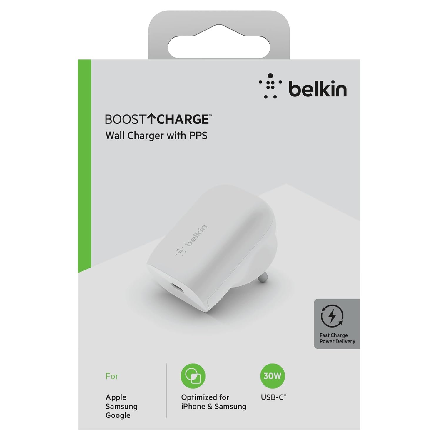 Purchase Belkin 30W USB-C Wall Charger with PPS | PD 3.0, Quick Charging - iPhone 17, Air, Professional, Professional Max, Samsung Galaxy S25, iPad, AirPods, Google Pixel 10 and Extra | 2 Years Guarantee, White - Greatest Value India | AskMeFlash - Image 8