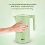Purchase wipro ABS Elato BK211 Cool Contact Double Layer Electrical Kettle, 1.7 Litres, Anti-Rust Protect, Tremendous Quick Heating, 3X Safety-Overheating, Dry Boil & Auto Shut-Off,1200 Watts, 2 Years Guarantee, Inexperienced - Finest Worth India | AskMeFlash - Image 3