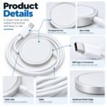 Purchase Wi-fi Charger 15 Watt Suitable with iPhone 17/16/15/14/13/12 Sequence,15W Quick Charging Pad for Air pods 3/2/Professional - Finest Worth India | AskMeFlash - Image 6