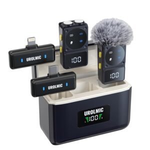 Purchase Wi-fi Lavalier Microphone with Digital Show & Charging Case, Twin Mic for Noise Discount, 45H Battery, 50M Vary, Lightning/USB-C Receiver for iPhone Android, for YouTube, Vlogging – Greatest Worth India | AskMeFlash