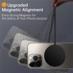 Purchase GADGET GEAR Magnetic Wi-fi Charger | 15W Quick Charging Round Pad | Quick iPhone Magsafe Charger Appropriate with iPhone Sequence (Black) - Finest Value India | AskMeFlash - Image 4
