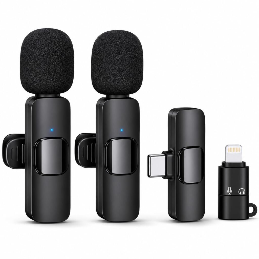Purchase Wi-fi Microphone, 2.4GHz, Plug & Play, Noise Discount, 20M Transmission, Suitable with Android, Kind-C – Finest Value India | AskMeFlash