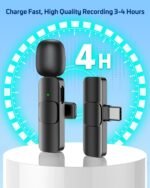 Purchase DDLC K8 Wi-fi Lavalier Microphone | Noise Cancelling Collar Mic for All Smartphones | Plug & Play Clip-on Microphone for YouTube | Vlogging, Podcasts & Video Recording (k8) - Greatest Value India | AskMeFlash - Image 2