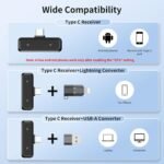 Purchase Wi-fi Mini Microphone for iPhone - 2 Pack Lavalier Clip-on Bluetooth Microphone for Video Recording, 2 in 1 Noise Cancellation Lapel Mic for iPad, Android Gadgets, PC - Finest Value India | AskMeFlash - Image 8