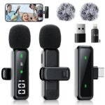 Purchase Wi-fi Mini Microphone for iPhone – 2 Pack Lavalier Clip-on Bluetooth Microphone for Video Recording, 2 in 1 Noise Cancellation Lapel Mic for iPad, Android Gadgets, PC – Finest Value India | AskMeFlash