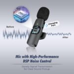 Purchase DDLC K8 Wi-fi Lavalier Microphone | Noise Cancelling Collar Mic for All Smartphones | Plug & Play Clip-on Microphone for YouTube | Vlogging, Podcasts & Video Recording (k8) - Greatest Value India | AskMeFlash - Image 3