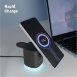 Purchase Zebronics 3-in-1 Wi-fi Foldable Charging Pad with 23W Output, MagSafe Appropriate, Quick Charging, Constructed-in Safety, FOD, 1m Sort-C Cable, for iPhone 16/15/14/13/12 Sequence(MagBoost 50,Matt Black) - Greatest Value India | AskMeFlash - Image 2