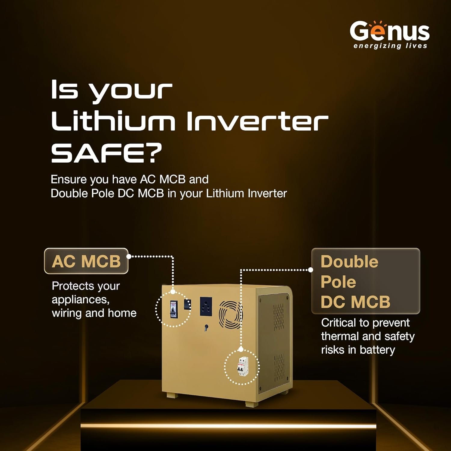 Purchase Genus MaxiLion 1000 VA Inverter with Upto 12 12 months Life Built-in 1280Wh Lithium-Ion Battery for House Workplace & Store - Full 5 12 months Product Guarantee - Finest Value India | AskMeFlash - Image 2