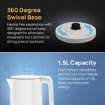 Purchase wipro ABS Elato BK210 Cool Contact Double Layer Electrical Kettle, 1.5 Litres, Anti-Rust Defend, Tremendous Quick Heating, 3X Safety-Overheating, Dry Boil & Auto Shut-Off,1000 Watts, 2 Years Guarantee, White - Greatest Value India | AskMeFlash - Image 3