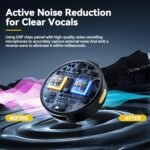 Purchase FXS COLLAR MIC 2 Pcs Wi-fi Lavalier Microphone for 1Phone Vlogging Included Charging Case & Jack Adapter, Noise Discount Plug-Play Clip on Lapel Mic for Vlogging,Youtuber,Video ,Dwell Streaming - Greatest Value India | AskMeFlash - Image 5