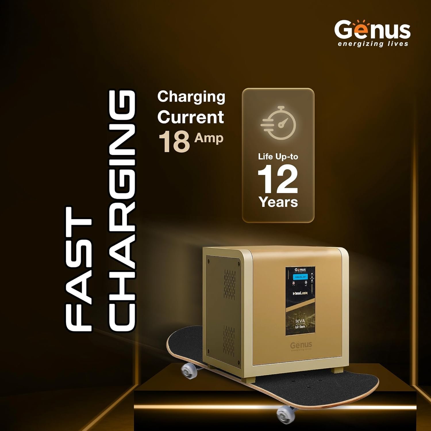 Purchase Genus MaxiLion 1000 VA Inverter with Upto 12 12 months Life Built-in 1280Wh Lithium-Ion Battery for House Workplace & Store - Full 5 12 months Product Guarantee - Finest Value India | AskMeFlash - Image 5