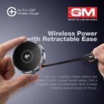 Purchase GM G+ Arc Qi2 3-in-1 Wi-fi Charger | 15W Quick Cost iPhone 12 and Above, All Apple Watch & AirPods Sequence, | 90cm Constructed-in Retractable Cable | Pocket-Pleasant Foldable Stand (Shiny Black) - Greatest Value India | AskMeFlash - Image 5