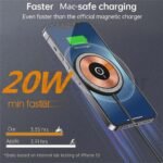 Purchase GADGET GEAR Magnetic Wi-fi Charger | 15W Quick Charging Round Pad | Quick iPhone Magsafe Charger Appropriate with iPhone Sequence (Black) - Finest Value India | AskMeFlash - Image 3
