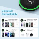 Purchase 15W Wi-fi Charger Pad with Adapter Quick Charging for Samsung Galaxy S25 Extremely Edge S24 FE S23 S22 S21 Z Fold6, Wi-fi Charging Station for Motorola G Energy 2025 Edge 50 Extremely,Pixel 9a,iPhone 16e - Greatest Value India | AskMeFlash - Image 7