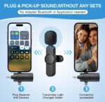 Purchase Wi-fi Lavalier Omnidirectional Microphone System Vlog for Kind-C Android & iPhone,Plug and Play,Noise Discount,No Want APP & Bluetooth (VM6) - Greatest Worth India | AskMeFlash - Image 3