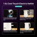 Purchase wipro ABS Elato BK210 Cool Contact Double Layer Electrical Kettle, 1.5 Litres, Anti-Rust Defend, Tremendous Quick Heating, 3X Safety-Overheating, Dry Boil & Auto Shut-Off,1000 Watts, 2 Years Guarantee, White - Greatest Value India | AskMeFlash - Image 5