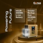 Purchase Genus MaxiLion 2400 VA (2.4 KVA) Inverter with Upto 12 Yr Life Built-in 2560Wh Lithium-Ion Battery for Residence, Workplace & Retailers (Runs Even 1HP Motor) - Finest Value India | AskMeFlash - Image 2