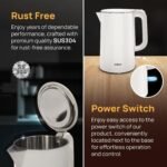 Purchase wipro ABS Elato BK210 Cool Contact Double Layer Electrical Kettle, 1.5 Litres, Anti-Rust Defend, Tremendous Quick Heating, 3X Safety-Overheating, Dry Boil & Auto Shut-Off,1000 Watts, 2 Years Guarantee, White - Greatest Value India | AskMeFlash - Image 4