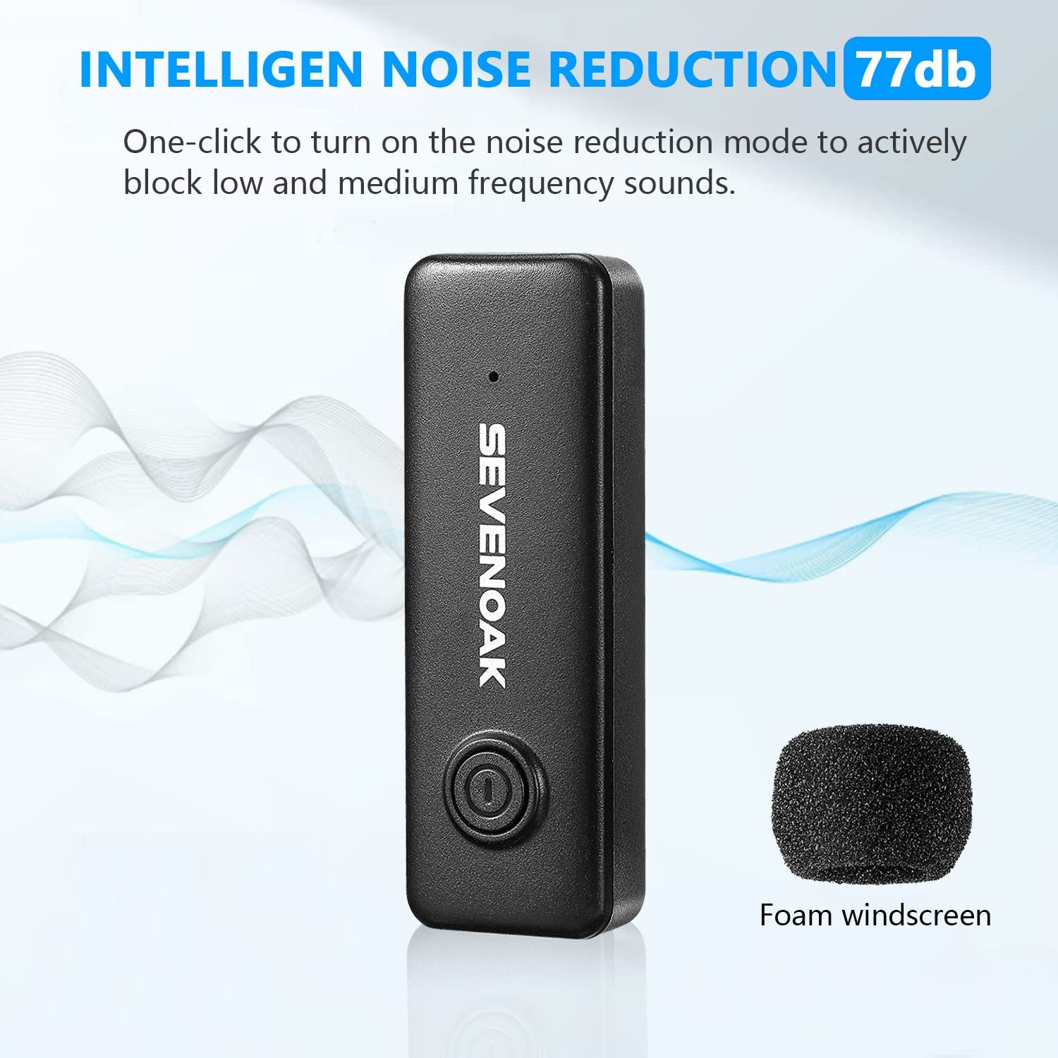 Purchase Sevenoak Wi-fi Lavalier Microphone for Android USB-C Telephone Plug Play Sort-C Mic for iPhone 15 Noise Cancellation Compact Cordless Clip on Mic for Video Recording Stay Streaming Podcasting - Greatest Value India | AskMeFlash - Image 3