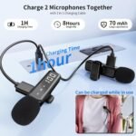 Purchase Wi-fi Mini Microphone for iPhone - 2 Pack Lavalier Clip-on Bluetooth Microphone for Video Recording, 2 in 1 Noise Cancellation Lapel Mic for iPad, Android Gadgets, PC - Finest Value India | AskMeFlash - Image 6