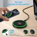 Purchase 15W Wi-fi Charger Pad with Adapter Quick Charging for Samsung Galaxy S25 Extremely Edge S24 FE S23 S22 S21 Z Fold6, Wi-fi Charging Station for Motorola G Energy 2025 Edge 50 Extremely,Pixel 9a,iPhone 16e - Greatest Value India | AskMeFlash - Image 5