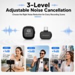 Purchase VELOMAX Mic for YouTube Wi-fi, 3-Stage Adjustable Noise Discount Mics Wi-fi with Magnetic Clip, Kind-C with 2 Mics & Charging Case, 164FT Vary, 64H Battery for Creators and Vloggers - Finest Value India | AskMeFlash - Image 2