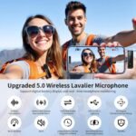 Purchase Wi-fi Mini Microphone for iPhone - 2 Pack Lavalier Clip-on Bluetooth Microphone for Video Recording, 2 in 1 Noise Cancellation Lapel Mic for iPad, Android Gadgets, PC - Finest Value India | AskMeFlash - Image 3