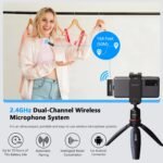 Purchase Sevenoak Wi-fi Lavalier Microphone for Android USB-C Telephone Plug Play Sort-C Mic for iPhone 15 Noise Cancellation Compact Cordless Clip on Mic for Video Recording Stay Streaming Podcasting - Greatest Value India | AskMeFlash - Image 2