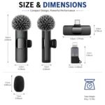 Purchase K9 Twin Wi-fi Lavalier Microphone for Android/iPhone 3 in 1 Collar Mic with USB-C & Lightning Plug | Mini Transportable Bluetooth Speaker with Microphone - Finest Value India | AskMeFlash - Image 4