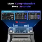 Purchase swaggers Heavy Responsibility Blended Denomination Notice Counting Machine with 2 CIS Sensors, Multi Forex Helps| UV/MG/IR/MT Pretend Notice Detection| Serial Quantity Recognition, Contact Display - Greatest Value India | AskMeFlash - Image 5