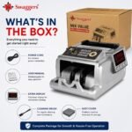 Purchase swaggers Combine Worth Notice Counting Machine with Triple Show and Superior Pretend Notice Detection-Suitable for All New Notes| Add, Batch & Kind| Utilized in Banks, Motels, Hospitals, Jewelry Retailers and so forth - Finest Value India | AskMeFlash - Image 7