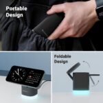 Purchase Zebronics 3-in-1 Wi-fi Foldable Charging Pad with 23W Output, MagSafe Appropriate, Quick Charging, Constructed-in Safety, FOD, 1m Sort-C Cable, for iPhone 16/15/14/13/12 Sequence(MagBoost 50,Matt Black) - Greatest Value India | AskMeFlash - Image 7