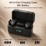Purchase VELOMAX Mic for YouTube Wi-fi, 3-Stage Adjustable Noise Discount Mics Wi-fi with Magnetic Clip, Kind-C with 2 Mics & Charging Case, 164FT Vary, 64H Battery for Creators and Vloggers - Finest Value India | AskMeFlash - Image 3