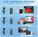 Purchase Wi-fi Lavalier Omnidirectional Microphone System Vlog for Kind-C Android & iPhone,Plug and Play,Noise Discount,No Want APP & Bluetooth (VM6) - Greatest Worth India | AskMeFlash - Image 6