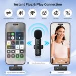 Purchase Wi-fi Mini Microphone for iPhone - 2 Pack Lavalier Clip-on Bluetooth Microphone for Video Recording, 2 in 1 Noise Cancellation Lapel Mic for iPad, Android Gadgets, PC - Finest Value India | AskMeFlash - Image 7