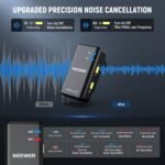 Purchase Neewer CM28 PRO Wi-fi Lavalier Lapel Microphone System with Charging Case 48KHz 16 Bit Uncompressed Audio Noise Canceling 4GB Storage 9Hrs Recording Suitable with iPhone iPad Android Digicam PC - Finest Worth India | AskMeFlash - Image 4